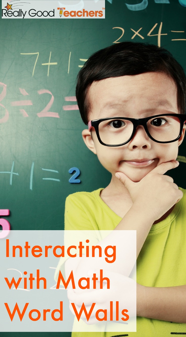 Interacting with Math Word Walls - ReallyGoodTeachers.com