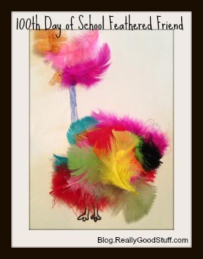 100th Day of School Craft for Kids - My Feathered Friend