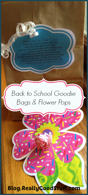 Back to School Goodie Bags and Flower Pops