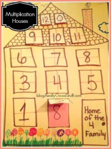 Classroom Crafts - Multiplication Houses