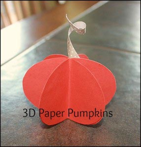Fall Classroom Crafts for Kids - 3D Pumpkin Craft