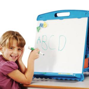 A tabletop easel is perfect for little Picassos at the art station.