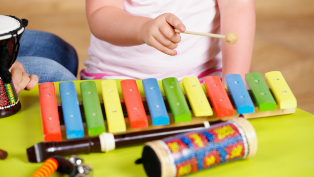 Create an Outdoor Music Center for Preschool