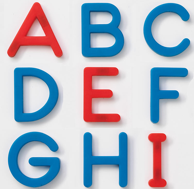 uppercase magnetic letters